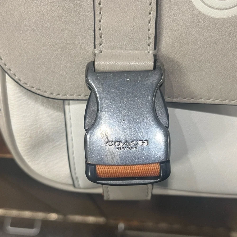Track Messenger In Colorblock Signature Canvas With Coach